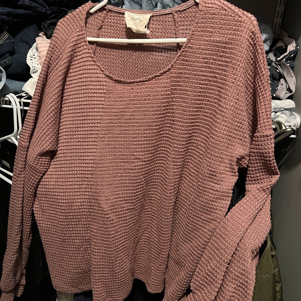 Women's Purple Knit Sweater